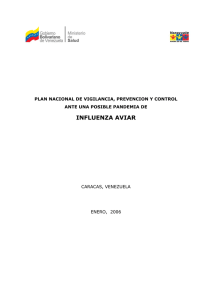 Spanish: plan nacional de vigilancia, prevención y control ante una posible pandemia de influenza aviar (2007)