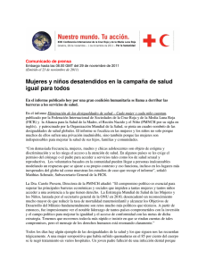 Spanish: PMNCH / IFRC press release pdf, 111kb