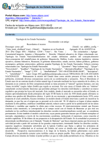 Tipologia de los Estado Nacionales Portal Alipso.com:  Apuntes y Monografías