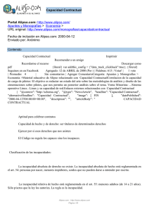 Capacidad Contractual Portal Alipso.com:  Apuntes y Monografías