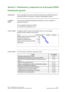 Seccion 1: Planificacion y preparacion de la encuesta STEPS pdf, 217kb