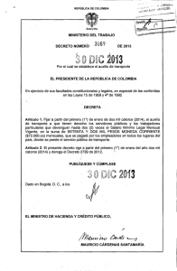 [PDF] DECRETO 3069-2013 AUXILIO TRANSPORTE