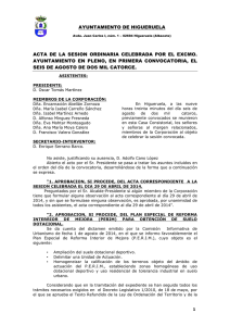 Pleno Ordinario 06-08-2014