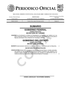 Decreto de creaci&oacute;n del Instituto Tamaulipeco para los Migrantes
