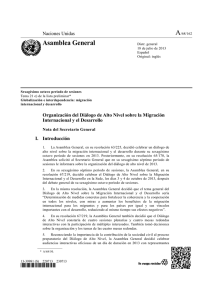 Nota del Secretario General: 18 de julio de 2013