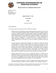 Resolución Nº 11/82, 8 de marzo de 1982 (Caso de Eduardo Eloy Alvarez Hernández)