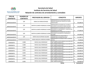 Contratos de arrendamiento