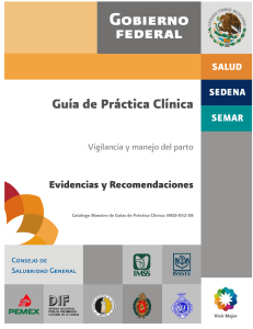 Guía de Práctica Clínica  Evidencias y Recomendaciones Vigilancia y manejo del parto