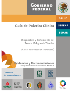 Guía de Práctica Clínica Evidencias y Recomendaciones  Diagnóstico y Tratamiento del