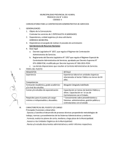 MUNICIPALIDAD PROVINCIAL DE HUARAL PROCECO CAS N° II 2015 CODIGO: 5