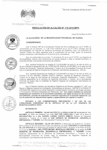 RESOLUCIÓN DE ALCALDÍA Nº 119-2016-MPH de[