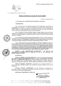 RESOLUCIÓN DE ALCALDÍA Nº 093-2016-MPH