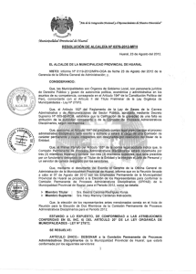 RESOLUCIÓN  DE  ALCALDÍA N° 0379-2012-MPH