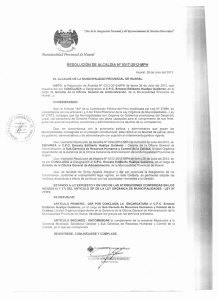 ?rlunicipafúfad Provincial de RESOLUCiÓN DE ALCALDíA N° 0317-2012-MPH Huarai