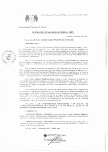 :Municipalidad Provincia[ de uaral RESOLUCiÓN DE ALCALDíA N° 0288-2012-MPH