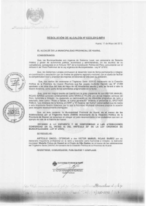 RESOLUCIÓN  DE  ALCALDÍA N° 0223~2012-MPH