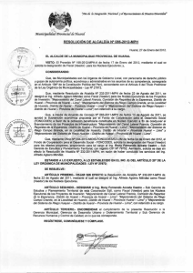 N° RESOLUCIÓN  DE  ALCALDÍA 086-2012-MPH -.
