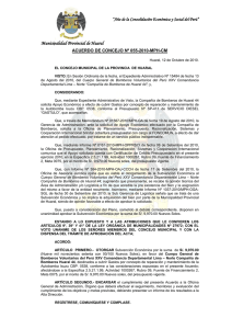 Municipalidad Provincial de Huaral ACUERDO DE CONCEJO Nº 055-2010-MPH-CM