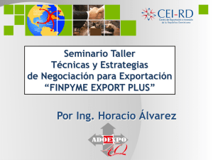 PPT Horacio Álvarez - Técnicas y Estrategias de Negicación para la Exportación