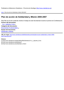 Plan de acción de Solidaridad y Misión 2005-2007
