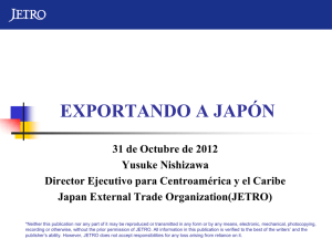 Exportando a Japón (JETRO)