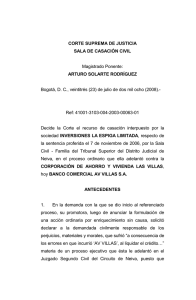 CORTE SUPREMA DE JUSTICIA SALA DE CASACIÓN CIVIL ARTURO SOLARTE RODRÍGUEZ