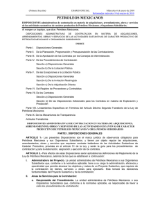 Disposiciones Administrativas de Contratación de Petróleos Mexicanos