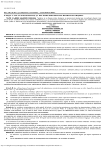 Reglamento de la Ley de Adquisiciones, Arrendamientos y Servicios del Sector Público (D.O.F. 28 - Julio - 2010) 