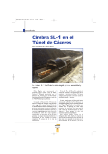 Cimbra SL- Túnel de Cáceres en el Encofrado