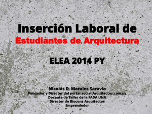 Bajar aquí Inserción Laboral en Estudiantes de Arquitectura Nicolás Morales