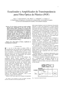 " Ecualizador y Amplificador de Transimpedancia para Fibra Óptica de Plástico (POF)"