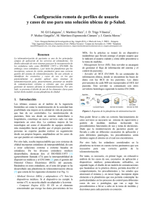 " Configuración remota de perfiles de usuario y casos de uso para una solución ubicua de p-Salud"