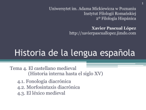 historia lengua espanola tema 4cr