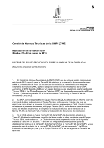 S Comité de Normas Técnicas de la OMPI (CWS)