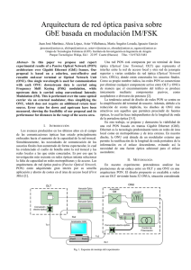 " Arquitectura de red óptica pasiva sobre gbe basada en modulación IM/FSK"