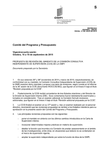 S Comité del Programa y Presupuesto Vigesimocuarta sesión