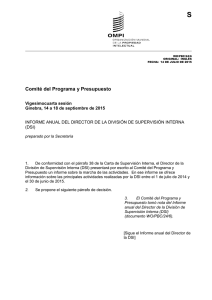 S Comité del Programa y Presupuesto Vigesimocuarta sesión