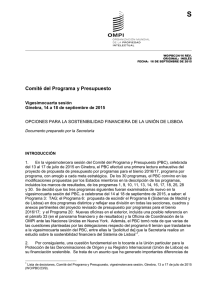 S Comité del Programa y Presupuesto Vigesimocuarta sesión