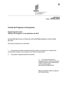 S Comité del Programa y Presupuesto Vigesimoquinta sesión