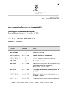 S Asambleas de los Estados miembros de la OMPI