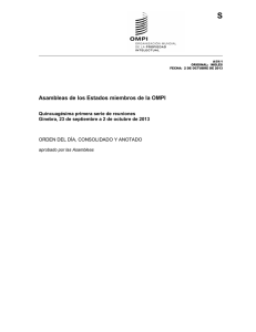 S Asambleas de los Estados miembros de la OMPI