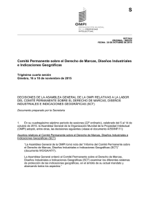 S Comité Permanente sobre el Derecho de Marcas, Diseños Industriales