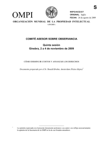 OMPI S COMITÉ ASESOR SOBRE OBSERVANCIA Quinta sesión