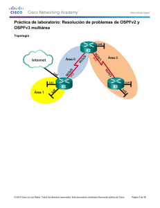 Práctica de laboratorio: Resolución de problemas de OSPFv2 y OSPFv3 multiárea
