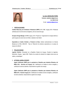 Magdalena Iturria Ramela Curriculum Vitae