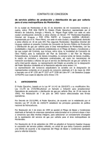 Contrato de concesión Gaseba Uruguay del 15-12-1994