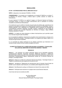 Resolución de la DNE del 08-11-04