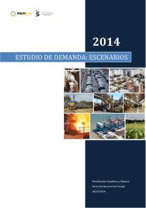 2014  ESTUDIO DE DEMANDA: ESCENARIOS