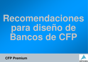 PFC Days 13 - Diseño de bancos de CFP