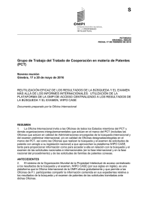 S Grupo de Trabajo del Tratado de Cooperación en materia de... (PCT)